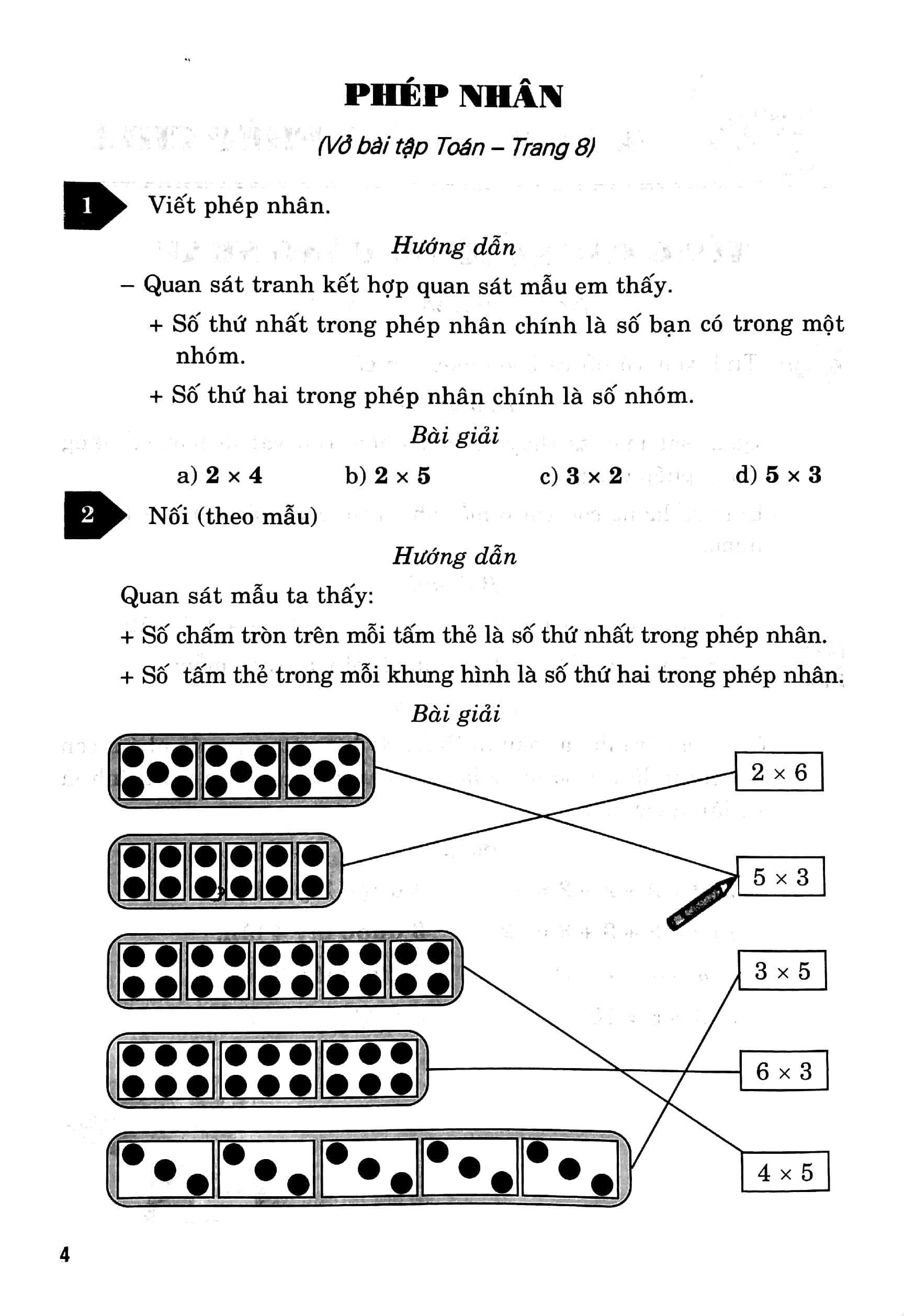 Hướng Dẫn Giải Vở Bài Tập Toán Lớp 2 - Tập 2 (Chân Trời Sáng Tạo)