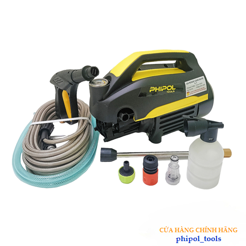 Máy rửa xe công suất 2300W PHIPOL TOOLS QXJ02 xịt rửa đa năng tiện lợi thiết kế nhỏ gọn - Hàng Chính Hãng