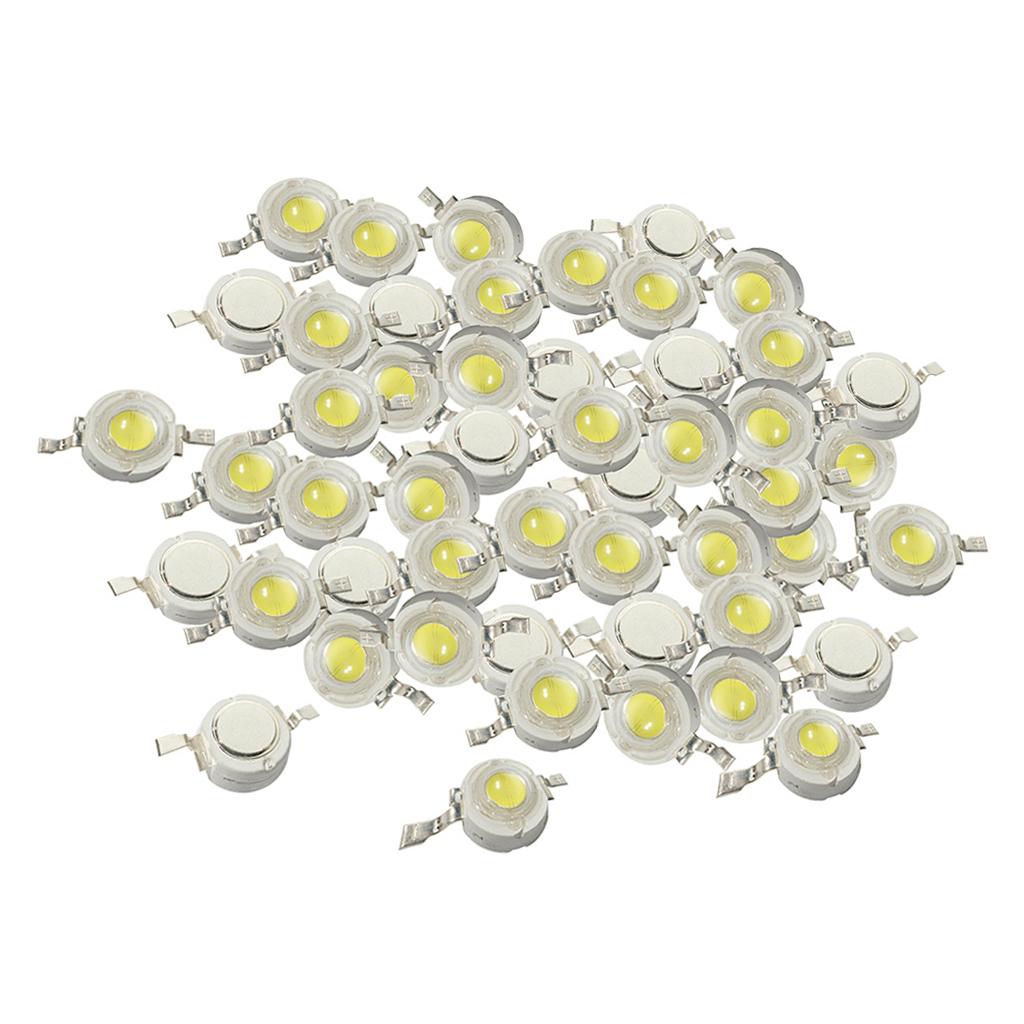 50 Cái 1W Cao Cấp SMD LED Chip COB Đèn Hạt Đèn LED Trắng Diode
