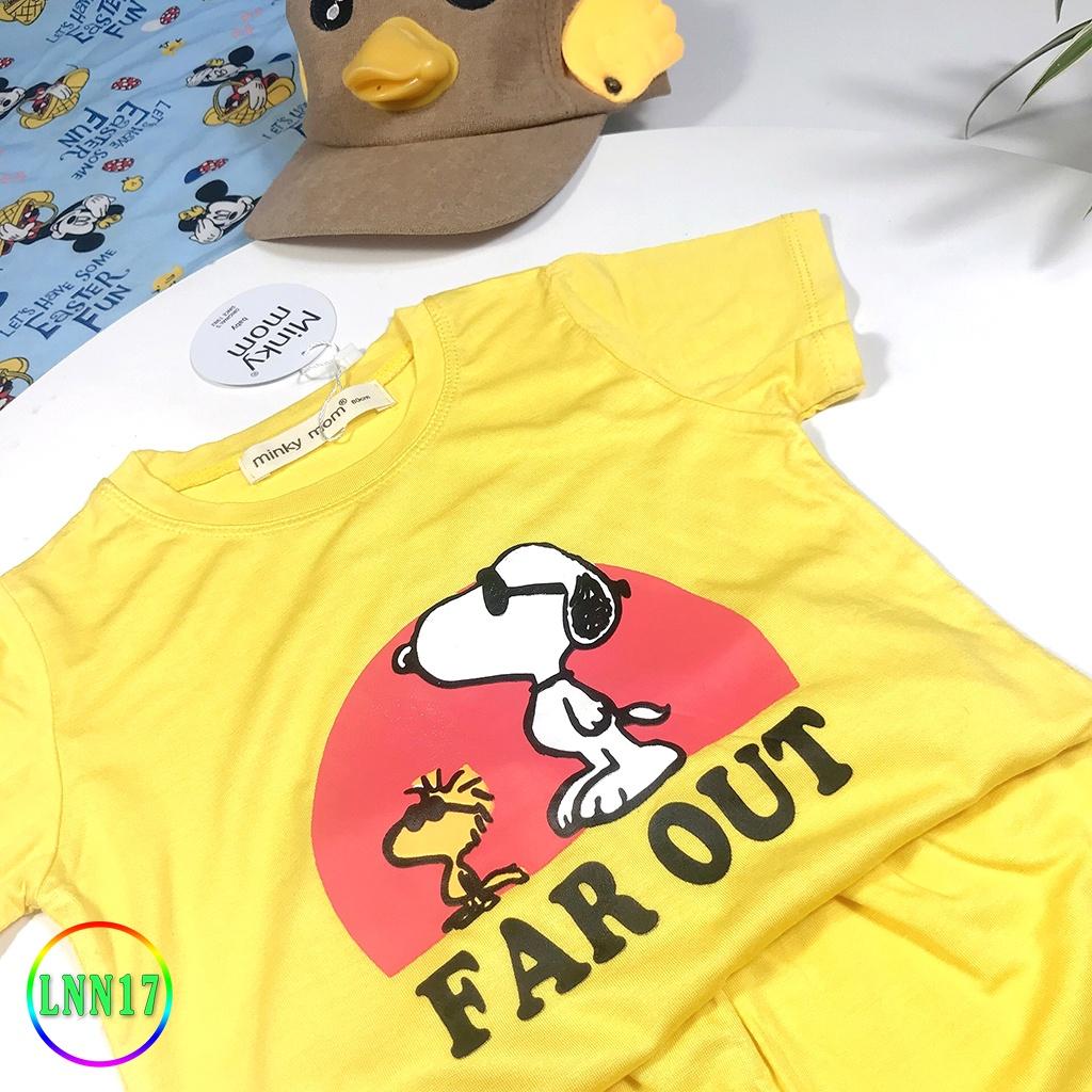 Bộ Cộc Tay Cho Bé LNN17 Đồ Bộ Thun Lạnh Cao Cấp Mềm Mịn Thoáng Mát Dễ Chịu, Thoải Mái Cho Bé