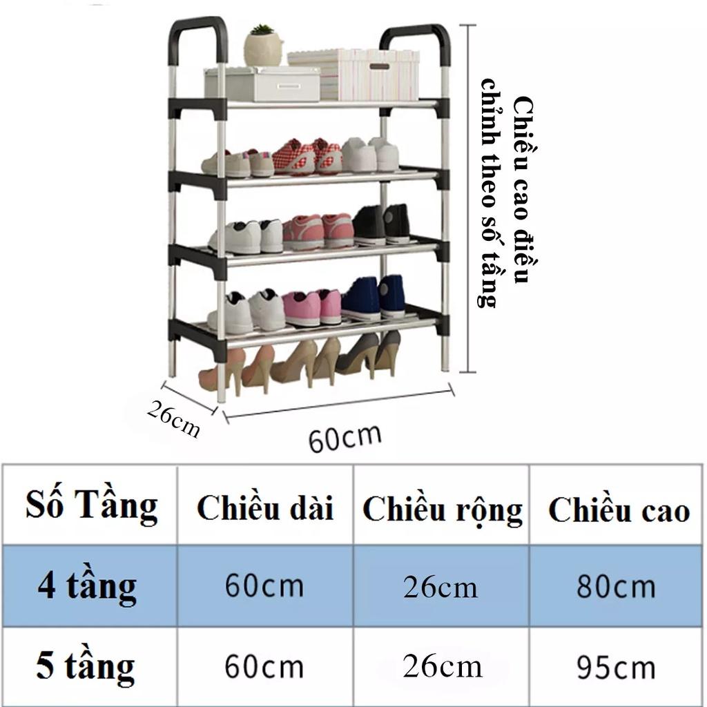 Kệ giá để giày dép 5 tầng chắc chắn, loại cải tiến, khỏe hơn, to hơn - Chính hãng dododios