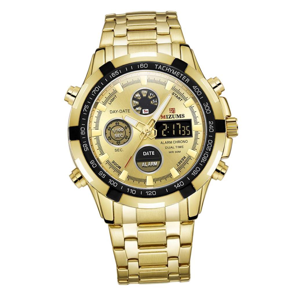 Waterproof Luminous Steel Belt Sports Watch for Men