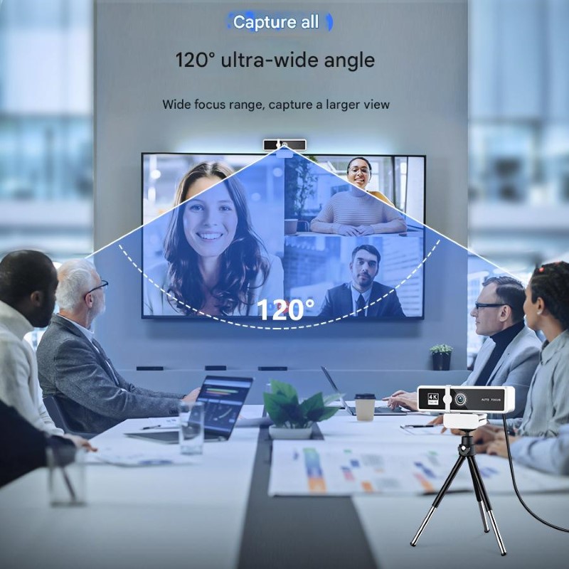 Webcam W9 2K / 4K Auto focus lấy nét tự động cho máy tính Laptop