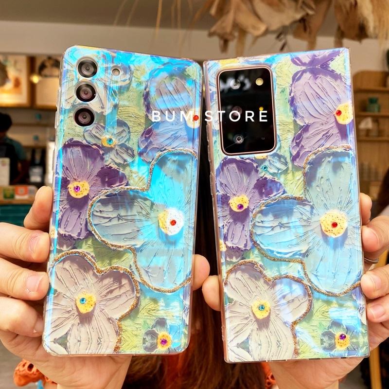 Ốp Lưng Cho Samsung S23 Ultra / S23 Plus / S22 ULTRA / S21 Ultra / S21 Plus / S21 FE / S20 Ultra / S20 FE Hoa Màu Sơn Nước - BUM STORE GALAXY CASE