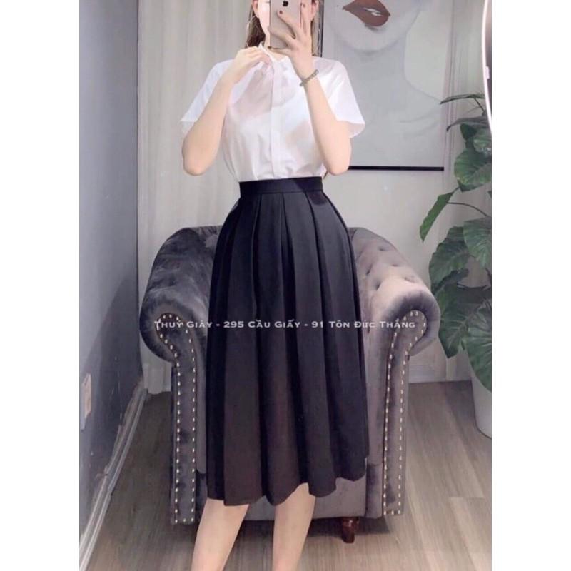 Bigsize 60-100kg chân váy xếp li dài 70cm