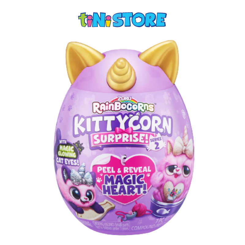 Đồ chơi trứng kỳ lân mèo con Zuru Rainbocorns Kittycorn S2