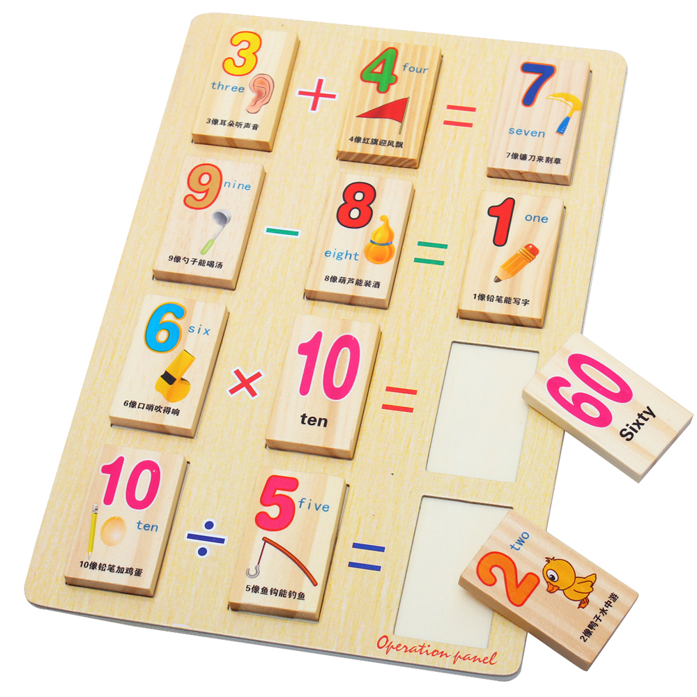 Đồ chơi gỗ Domino học số học phép toán - Totdepe1130