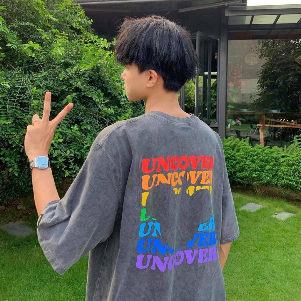 Áo Thun Tay Lỡ Unisex Form Rộng Freesize Ulzzang Mặc Cặp, Nhóm, Lớp In Hình - GIN STORE