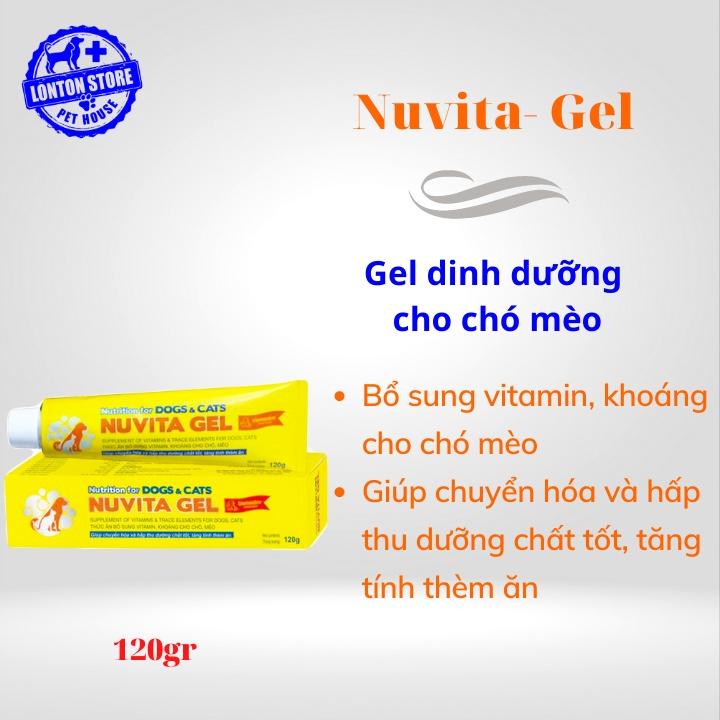 Nuvita Gel - Gel Dinh Dưỡng Thức Ăn Bổ Sung Vitamin, Khoáng Cho Chó, Mèo; 120gr