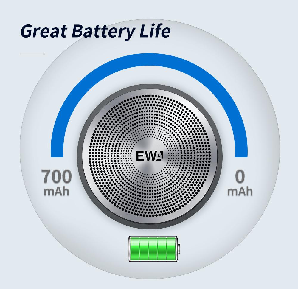 EWA A109 Mini Wireless Bluetooth 5.0 Loa âm thanh lớn cho điện thoại/máy tính xách tay/pad hỗ trợ thẻ micro sd loa lớn Color: Rose Gold