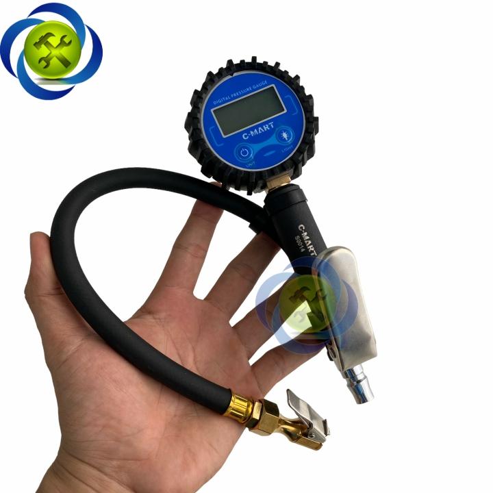 Dụng cụ bơm lốp xe đồng hồ điện tử C-mart S0014