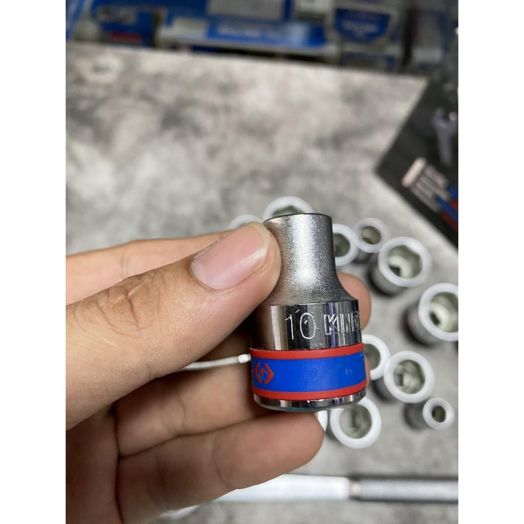 Đầu Khẩu, Tuýp Trắng Ngắn 1/2" Kingtony 4335m Đủ Size 8-32mm
