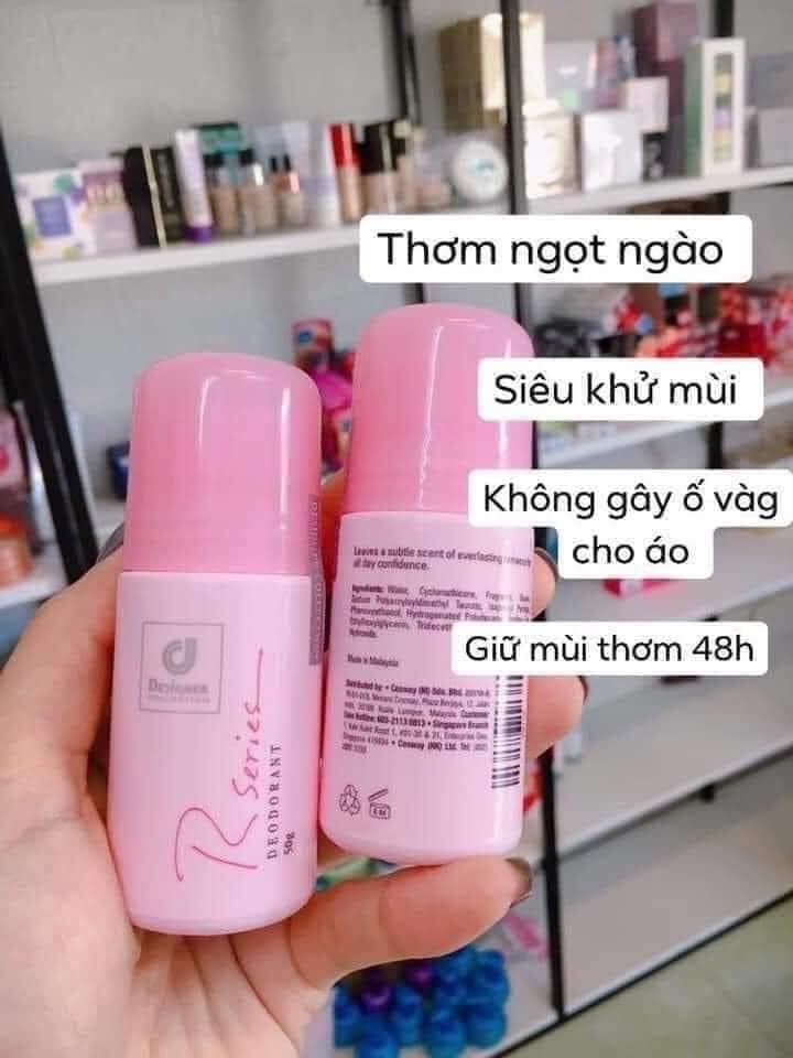 Lăn nách khử mùi hương hoa hồng Designer Rseries Thái Lan 50g