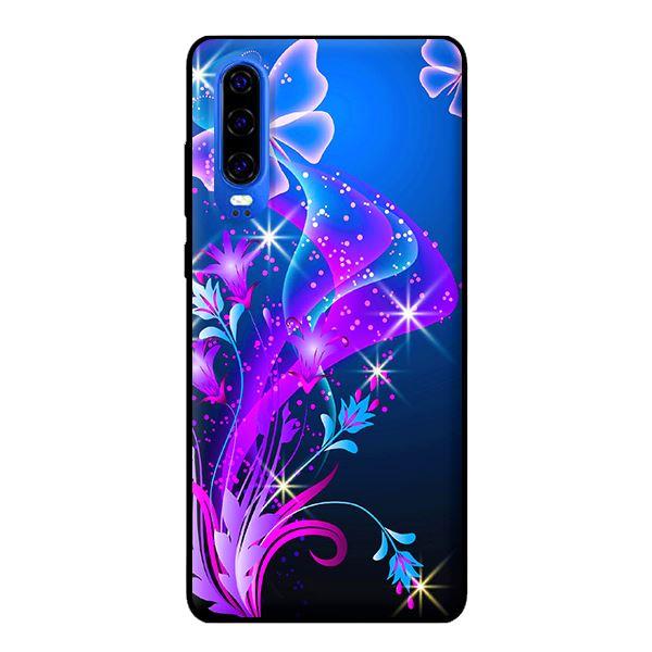 Hình ảnh Ốp lưng in cho Huawei P30 mẫu Họa Tiết Bướm Tím - Hàng chính hãng