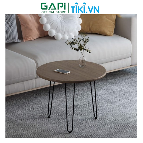 Bàn trà chân uốn Hairpin hiện đại GAPI, bàn sofa phòng cách sang trọng và tinh tế GM63