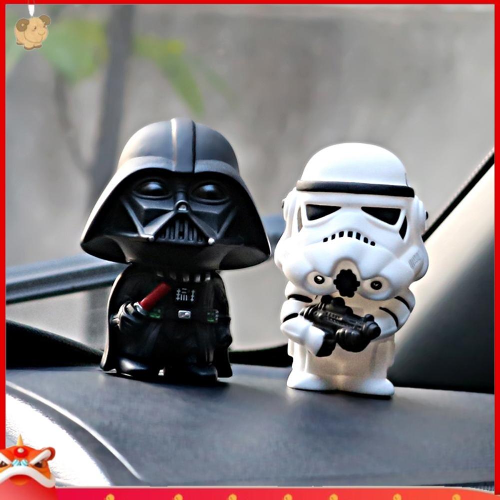【EY】Cute Star Wars Darth Vader Stormtrooper Model Action Figure Toy Car Ornament
