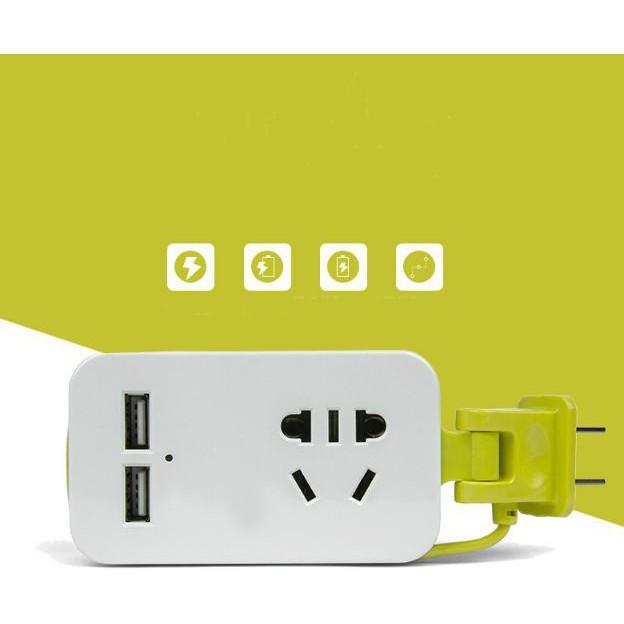 Ổ Cắm Điện Mini Thông Minh Dành Cho Macbook, Laptop dây dài 1.5m