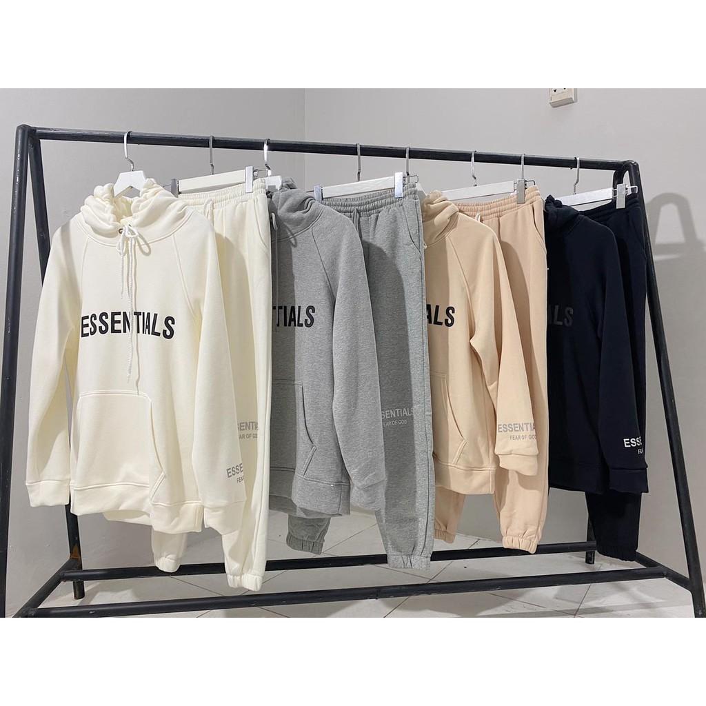 Áo Khoác Hoodie ESSENTIALS phản quang Nam nữ, Áo nỉ hoodie ESSENTIALS nam nữ fom rộng unisex chất nỉ bông mềm mịn không xù lông hình in cao su nổi SC