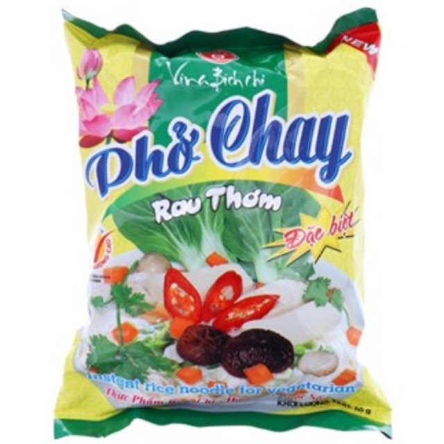 Thùng 30 Gói Phở Chay Rau Thơm Bích Chi Gói 60g