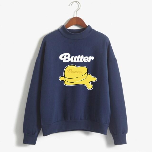 Áo Sweater Bts Butter áo thu đông cổ tròn cho nam nữ