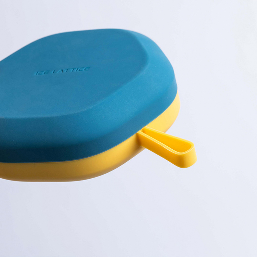 Khuôn làm đá - Khay làm đá Silicon mềm dẻo, dễ dàng lấy đá, có nắp đậy chống đổ nước CAO CẤP