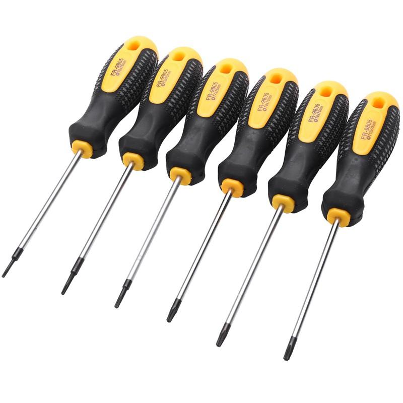 1 Bộ Tua Vít Cr-V Torx Với Nam Châm T5-T10 Sửa Chữa Điện Thoại