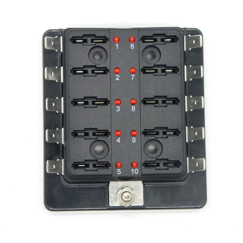 Car Motorcycle Marine Boat Fuse Box Holder Block