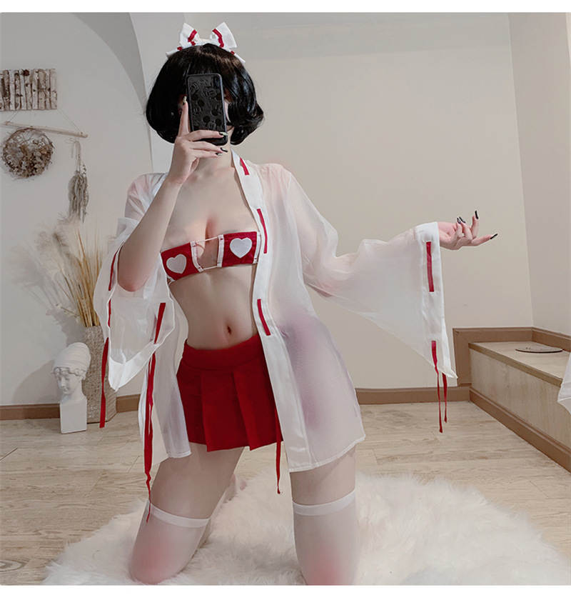 Đồ lót sexy cosplay phù thủy chân váy xếp li phong cách Nhật bản