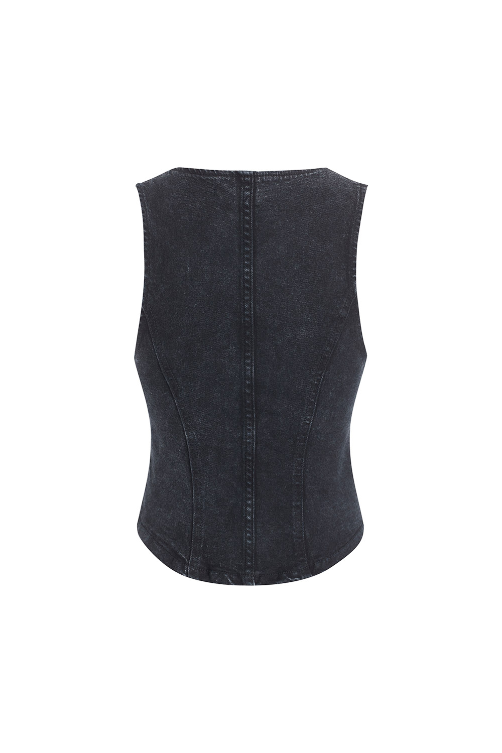 DOTTIE - Áo gile denim có túi - T0745