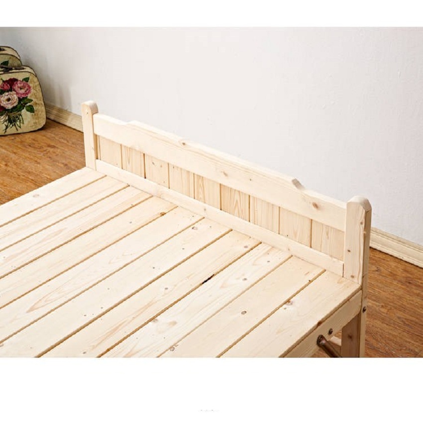Giường Ngủ Gập Gọn Gỗ Thịt Tự Nhiên Cao Cấp Fullbox Đệm Gối