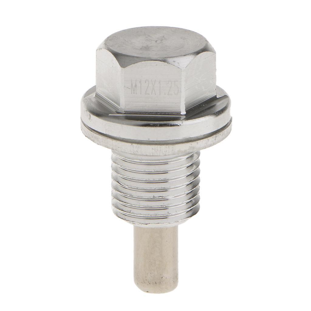 3-5pack M12X1.25 Anodized Magnetic Engine Oil Pan Drain Bolt Plug for Toyota