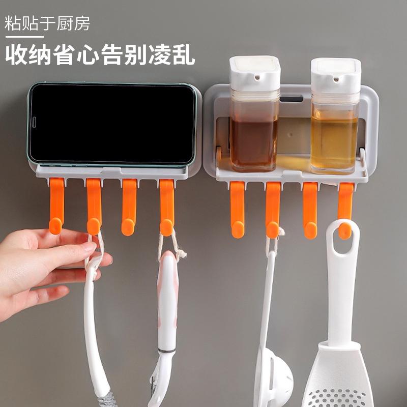 Giá Đựng Đồ Gắn Tường Bằng Sắt Hàn Không Cần Đục Lỗ Cho Nhà Tắm/Toilet