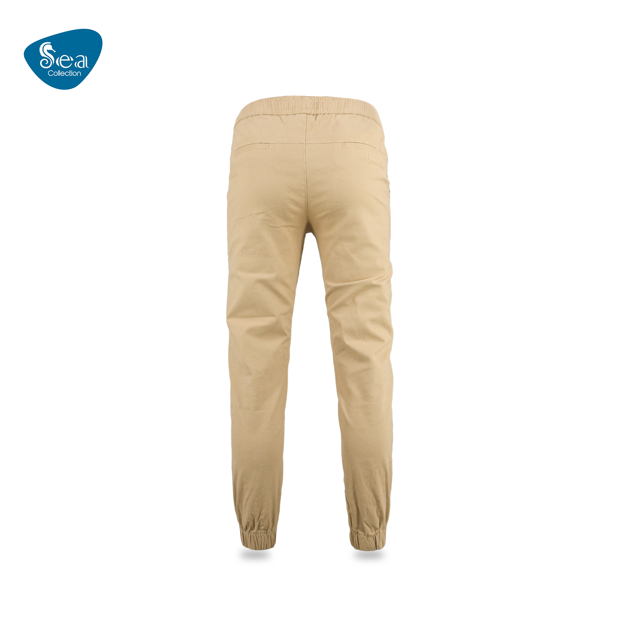 Quần Jogger Kaki Nam Sea Collection Cạp Chun Bo Gấu 8241