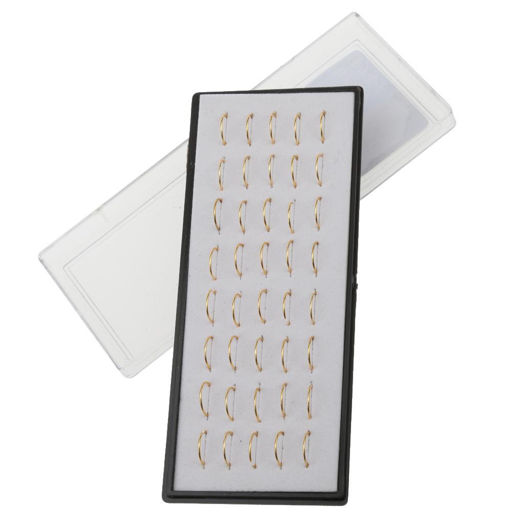 80 Pieces 316L Stainless Steel Nose Studs Hoops Piercing Lip Rings Jewelry