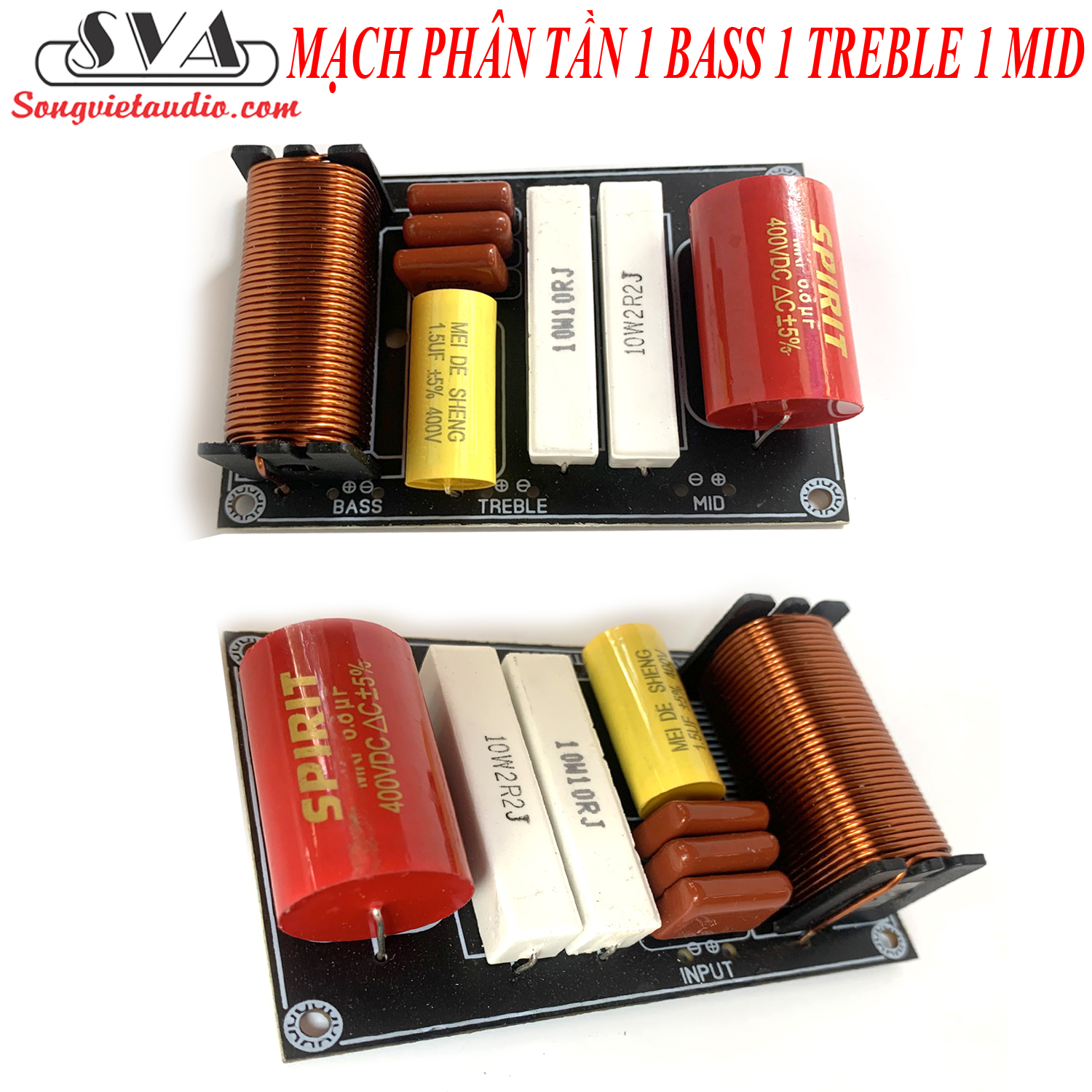 Mạch phân tần 1 bass 1 treble 1 mid - 1 board