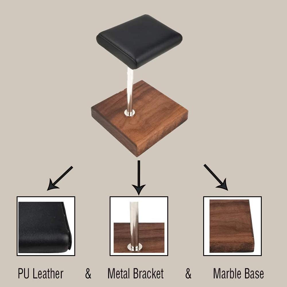 2xMarble & PU Watch Holder Stand for Display Style 6