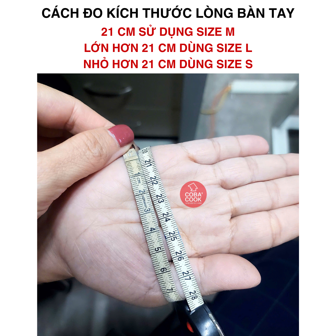 [Mua 3 Tặng 2] Bộ 3 Đôi Găng Tay Cao Su MJ Có Móc Size S 31cm