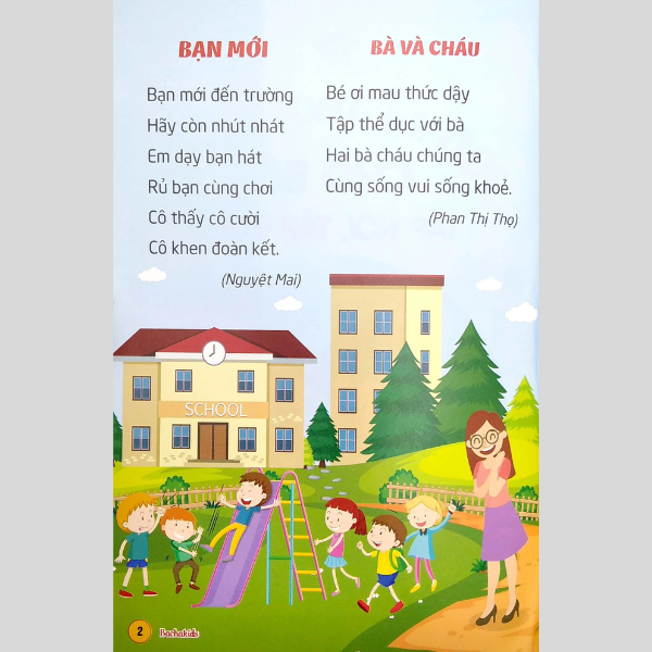 100 Bài Thơ Chữ To Cho Bé Tập Nói, Tập Đọc