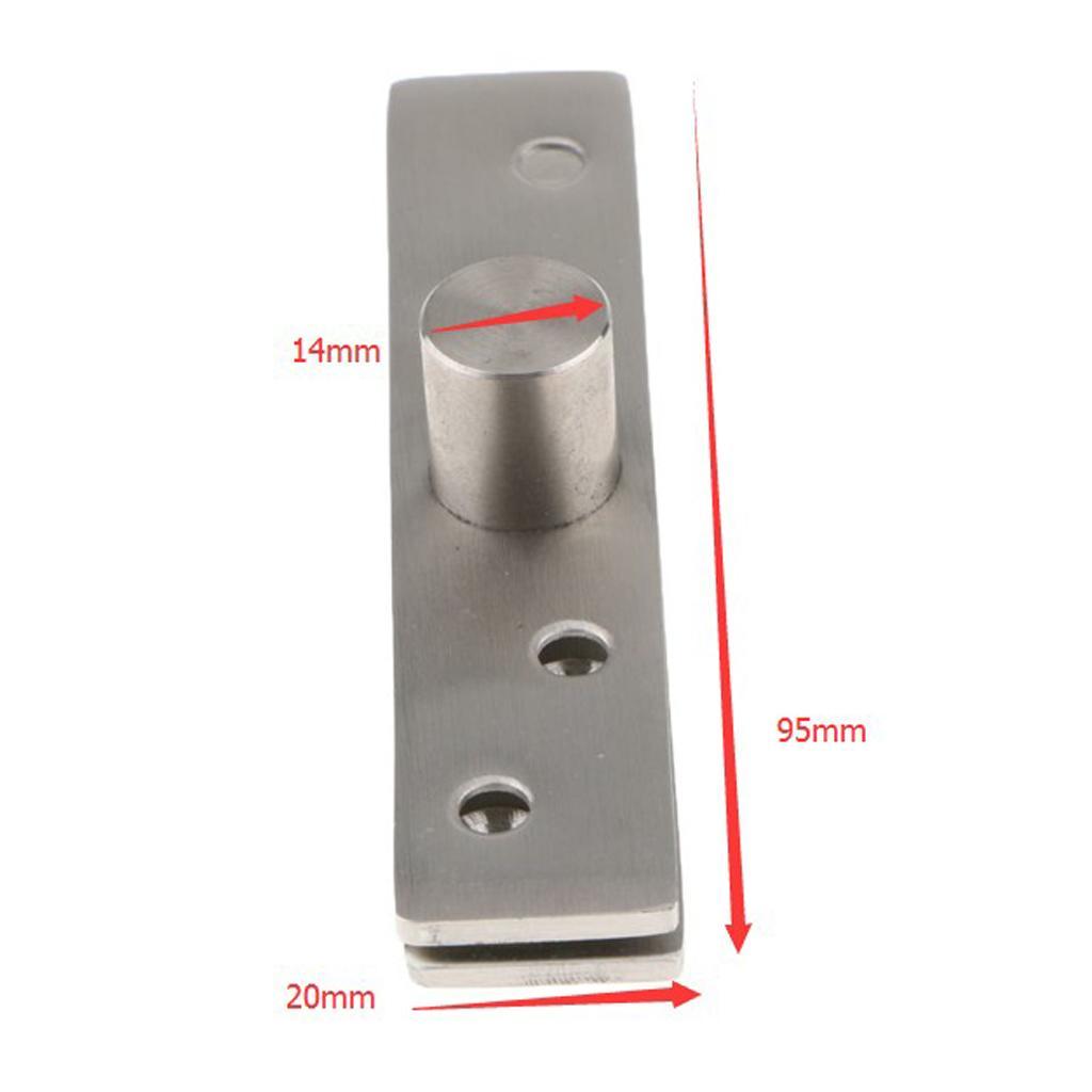 6Pc Stainless Steel Door Hinge 360 Degree Rotating Hinges  Silver