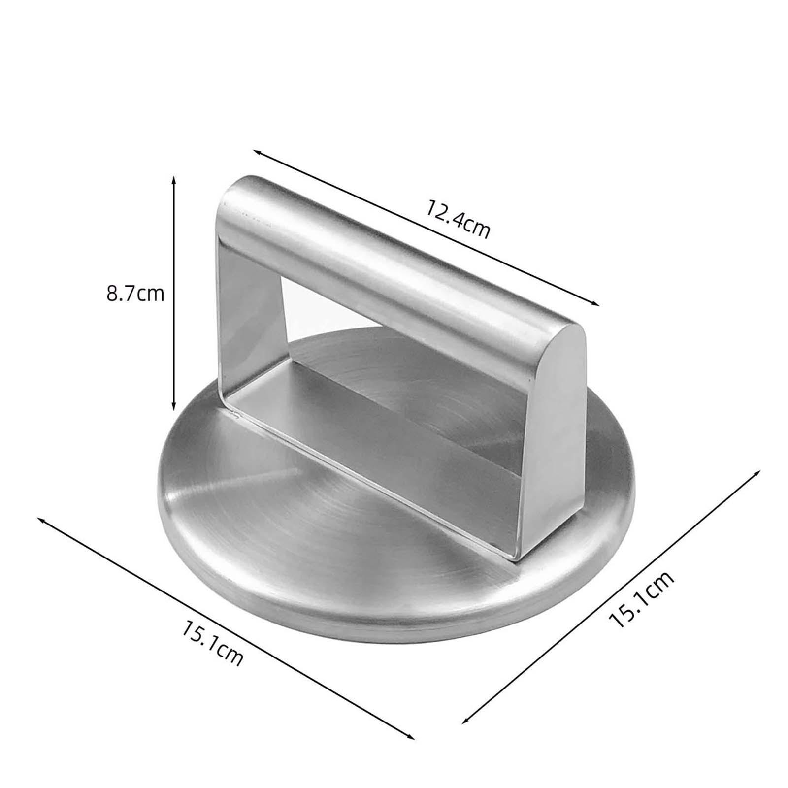 Stainless Steel Burger Press 5.94inch Steak for Steak Making BBQ Accessories
