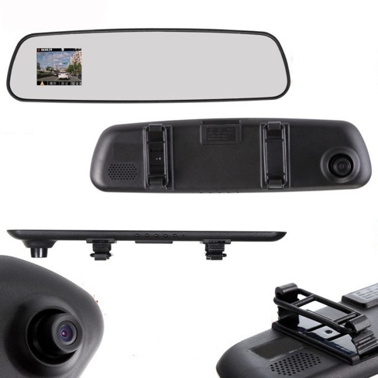 Camera hành trình và dẫn đường màn hình 4.3 inch có gương chiếu hậu ô tô cao cấp
