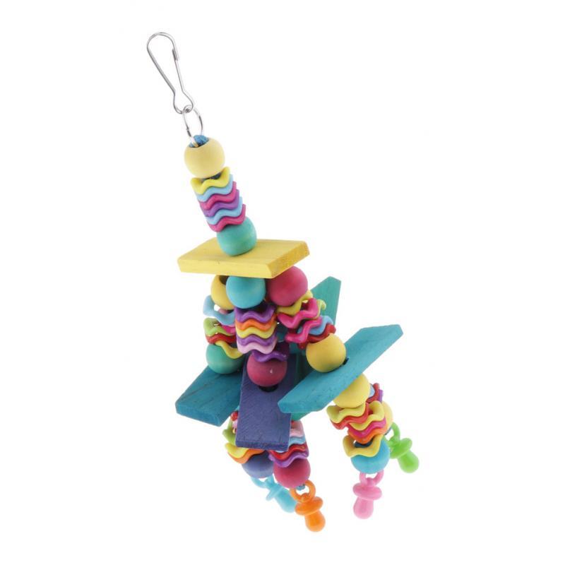 Parrot Chew Toy Cage Hanging Swing Rope Parakeet Cockatoo Budgie Macaws