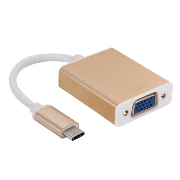 Cáp chuyển tín hiệu Usb Type-c ra VGA, Type-C to VGA - FullHD - Hồ Phạm