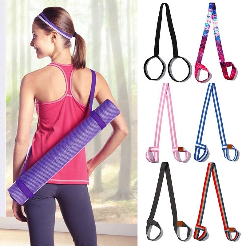 Dây buộc thảm tập Yoga , dây đeo thảm ,chất liệu cotton đủ màu co giãn đa năng tiện dụng hỗ trợ các bài tập Yoga