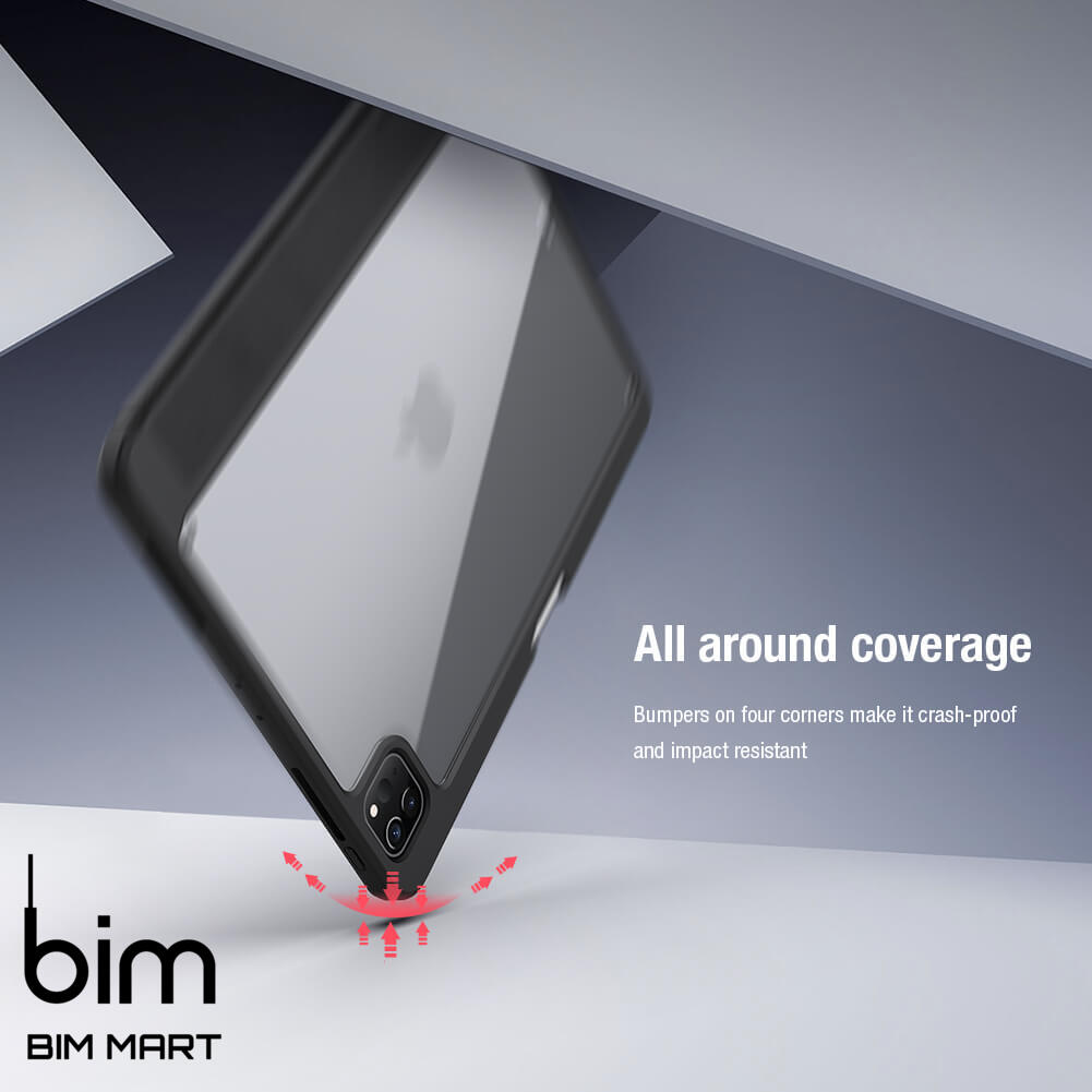 Bao da Nillkin Bevel Leather dành cho Apple iPad Pro 11 inch M1 2021 ( Có Khay Để Bút ) - Hành Nhập Khẩu