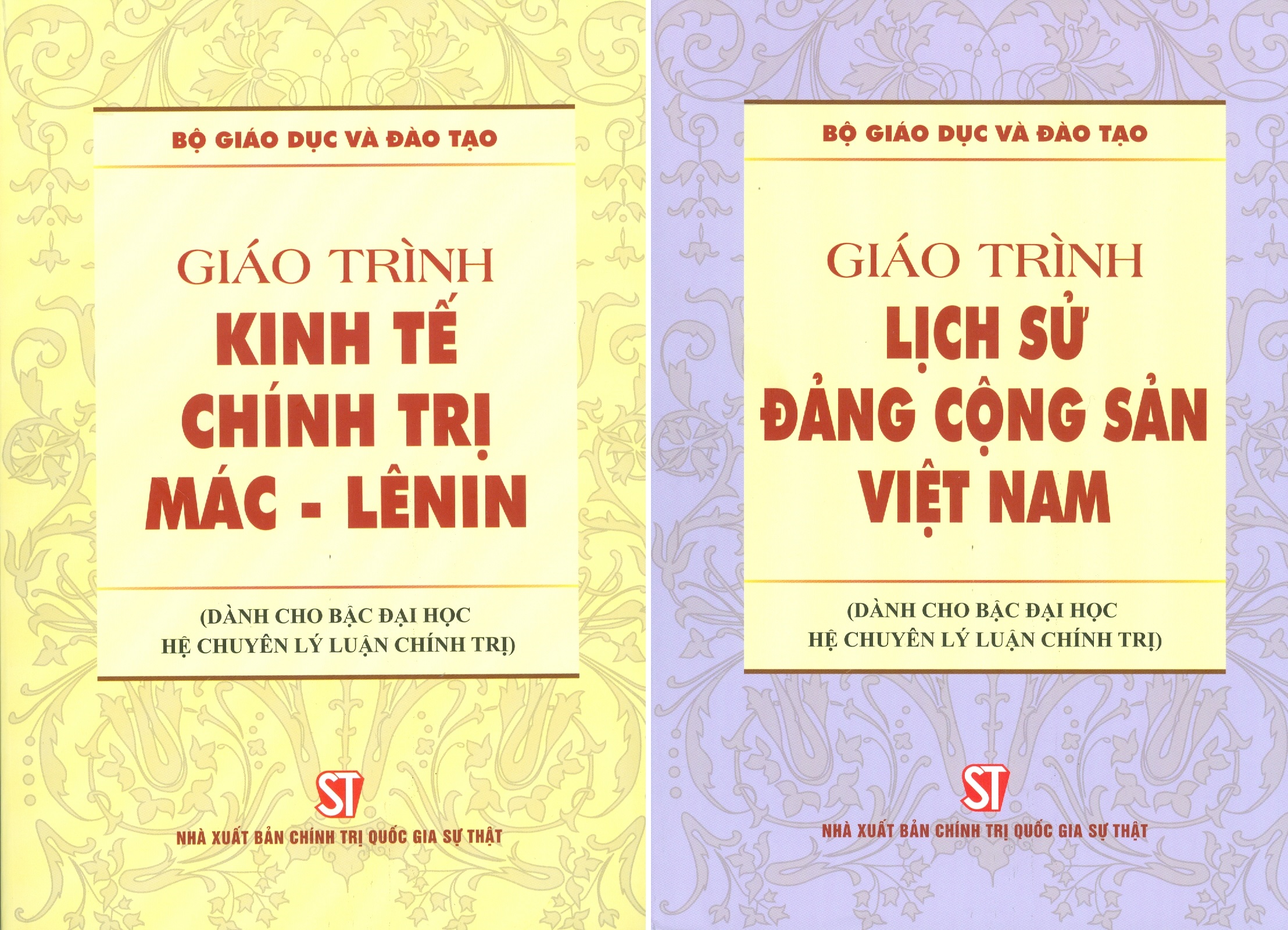 Combo 2 cuốn Giáo Trình Kinh Tế Chính Trị Mác – Lênin + Giáo Trình Lịch Sử Đảng Cộng Sản Việt Nam