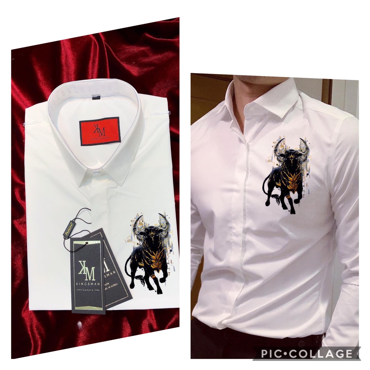 ÁO SƠ MI NAM LỤA MỊN IN CON TRÂU CỰC PHẨM MỚI NHẤT CỦA NĂM BAO ĐẸP