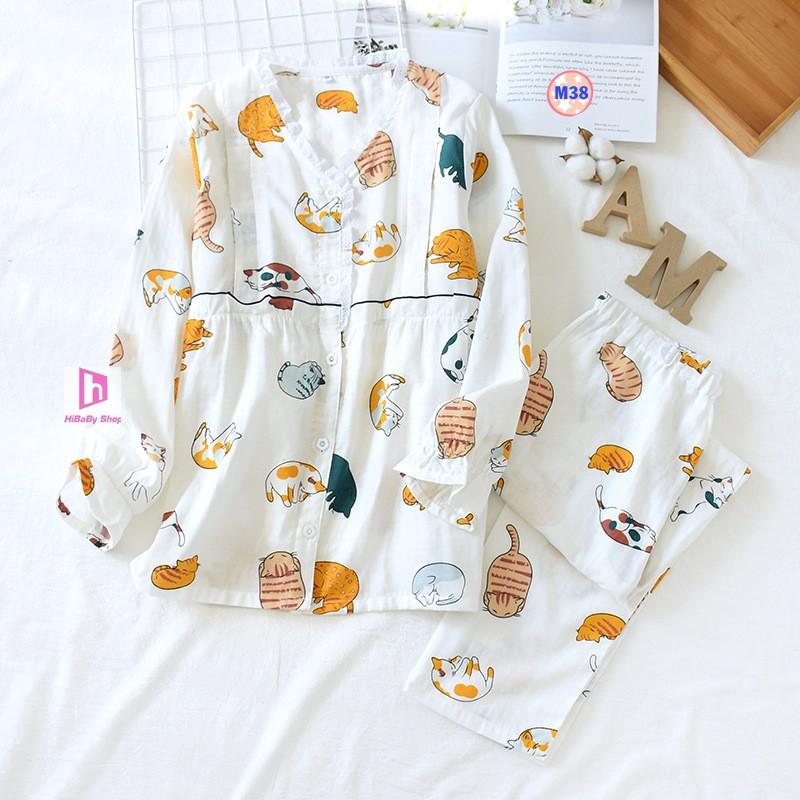 Bộ đồ sau sinh Pijama (Thô Đũi) Mặc hè cực mát M5