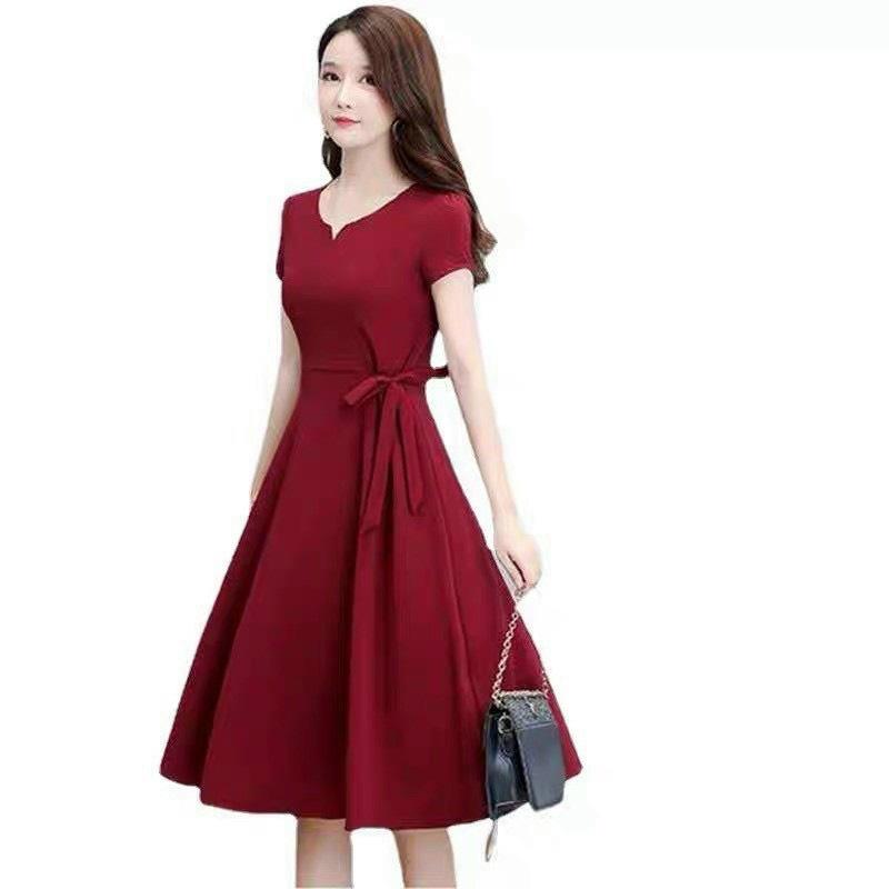 Đầm xoè thắt eo siêu xinh xắn thời trang tinh tế hot , tôn dáng siêu đẹp cho các nàng