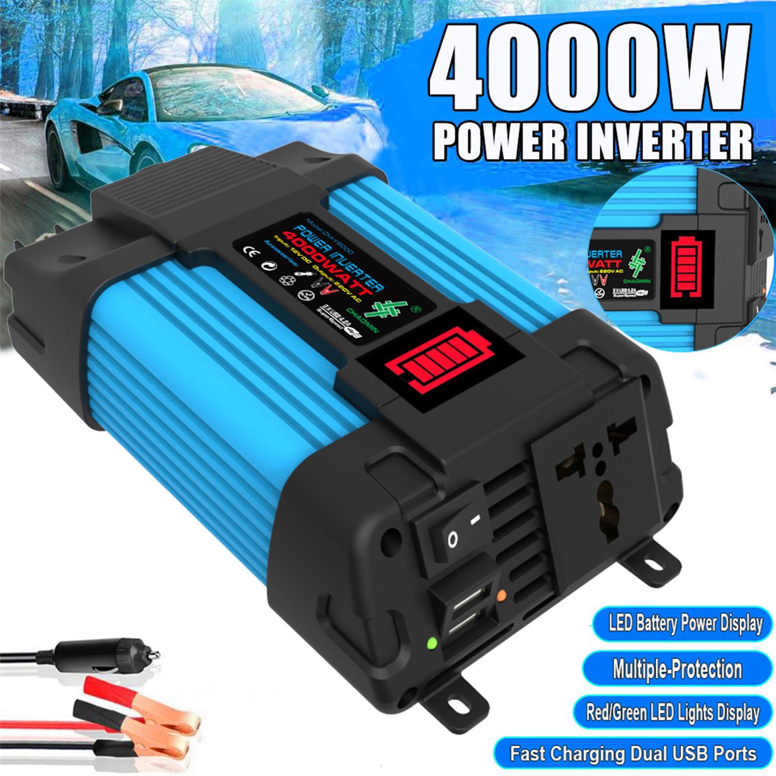 Car Power Inverter Car Plug Inverter Adapter with Cigarette Lighter Fit for Car Truck